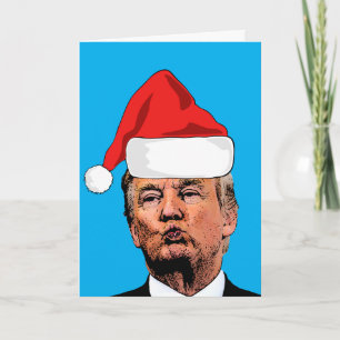 DONALD TRUMP 2024 KISS CHRISTMAS CARD KORT