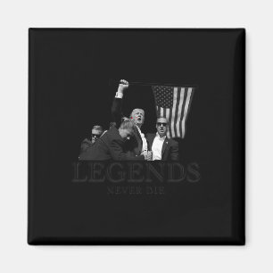 Donald Trump 2024 Legends Die Usa Patriotic Magnet