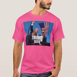 Donald Trump 2024 Mord Överlever Fist Raise T Shirt
