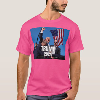 Donald Trump 2024 Mord Överlever Fist Raise T Shirt