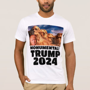 DONALD TRUMP 2024 ON MOUNT RUSHMORE T-SHIRT