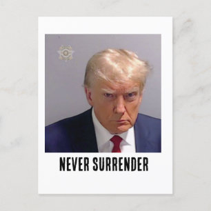 Donald Trump 2024 Överlämnande aldrig Vykort