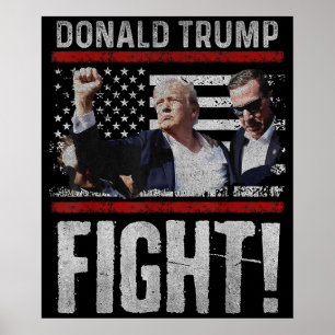 Donald Trump 2024 Överlevde Skott På Valmöte Poster