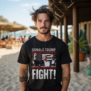 Donald Trump 2024 Överlevde Skott På Valmöte T Shirt