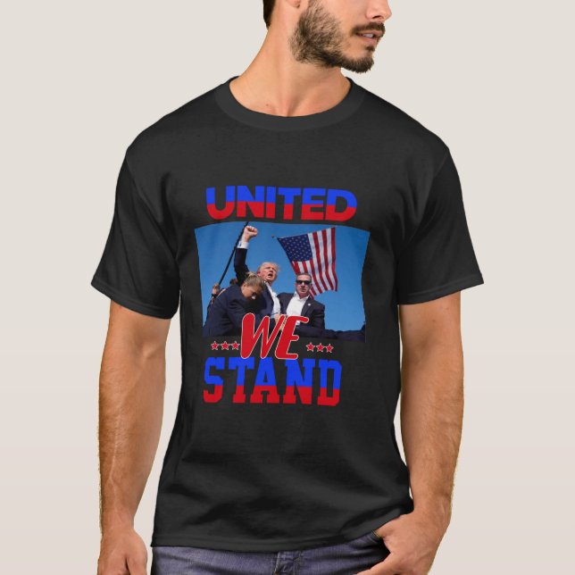 Donald Trump 2024 Överlevt en tyst minut vid valet T Shirt (Framsida)