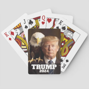 Donald Trump 2024 Photo - örn på skuldra Casinokort