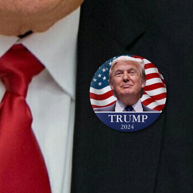 Donald Trump 2024 Pinback Knapp (Skapare uppladdad)