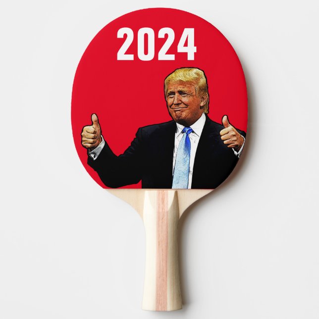 DONALD TRUMP 2024 PING PONG PADDLE PINGISRACKET (Framsidan)