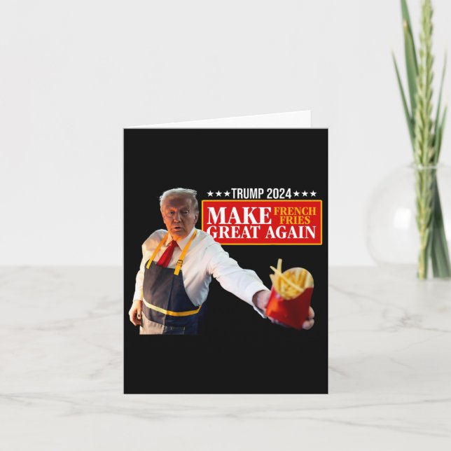 Donald Trump 2024 pommes frites - Gör pommes frite Kort (Framsida)