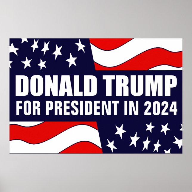 Donald Trump 2024 Poster (Framsidan)