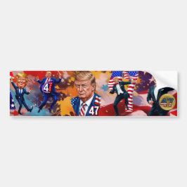 Donald Trump 2024 President 47 Winner Bildekal