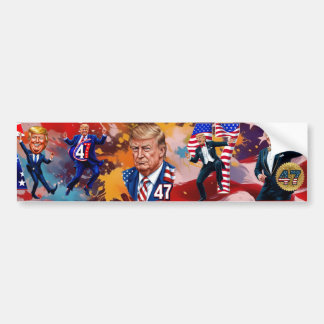 Donald Trump 2024 President 47 Winner Bildekal