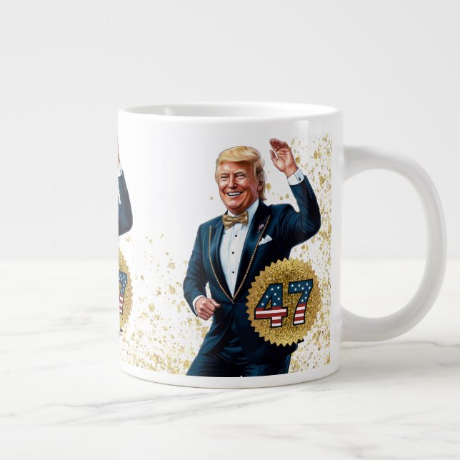 Donald Trump 2024 President 47 Winner Jumbo Mugg (Höger)