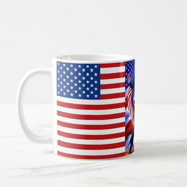 Donald Trump 2024 President 47 Winner Kaffemugg (Vänster)