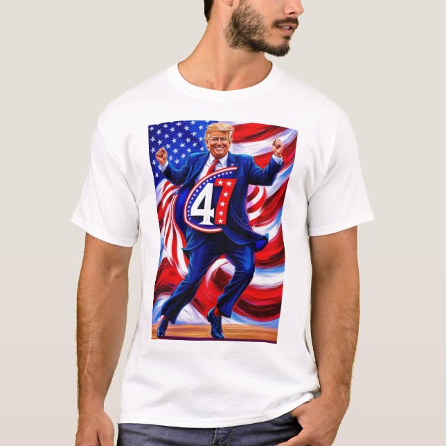 Donald Trump 2024 President 47 Winner T Shirt (Framsida)