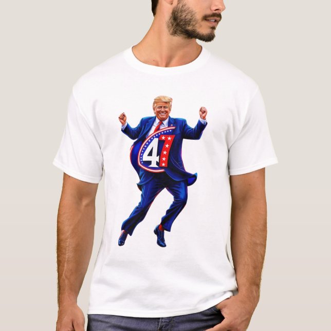 Donald Trump 2024 President 47 Winner T Shirt (Framsida)