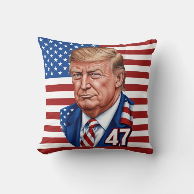 Donald Trump 2024 President 47 Winner - USA Kudde (Framsida)