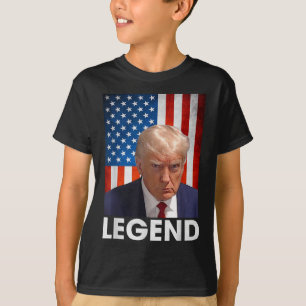 Donald Trump 2024 President Legend American Flag T Shirt