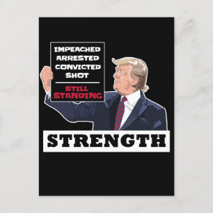Donald Trump 2024 Presidentens styrkebidrag Winnin Vykort