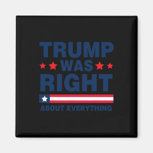 Donald Trump 2024 Roligt Trump Var Rätt Om Allting Magnet