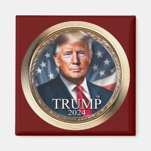 Donald Trump 2024 Samlingsbart val Kampanj Magnet