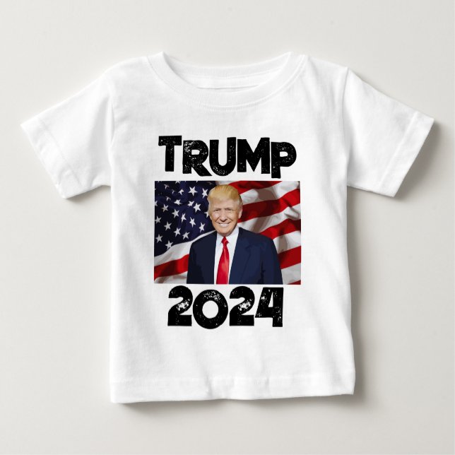 DONALD TRUMP 2024 SMÅBARN T-SHIRTS (Framsida)