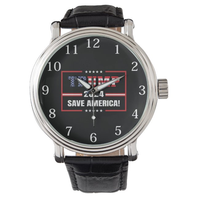 Donald Trump 2024 Spara America Gift Armbandsur (Framsida)