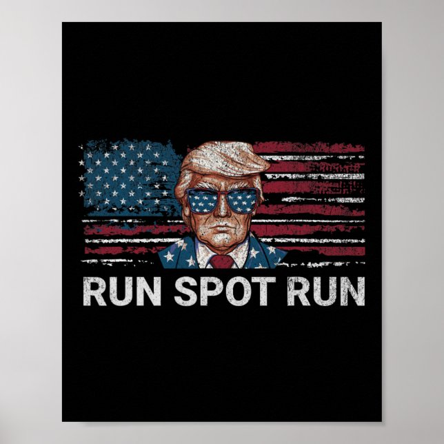 Donald Trump 2024 Spring Lopp Spring Roligt Republ Poster (Framsidan)