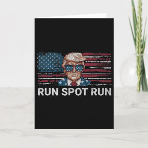 Donald Trump 2024 Springa Fläck Springa Rolig Repu Kort