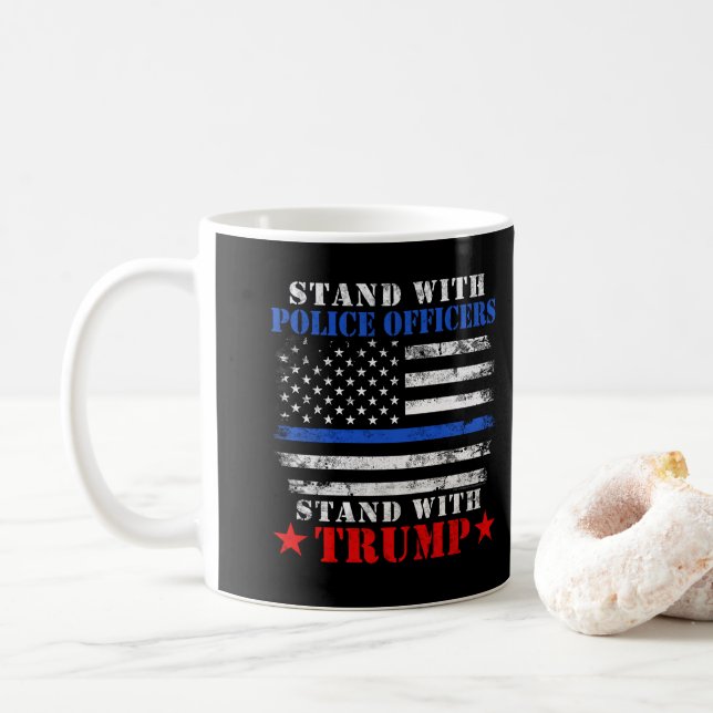 Donald Trump 2024 Stå hos poliser Kaffemugg (Med munk)