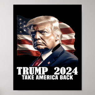 Donald Trump 2024 Ta Amerika Ck Valet - Återkomste Poster