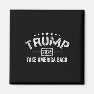 Donald Trump 2024 Ta Amerika tillbaka 4 juli Magnet