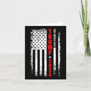 Donald Trump 2024 Ta Amerika Tillbaka Amerikansk F Kort
