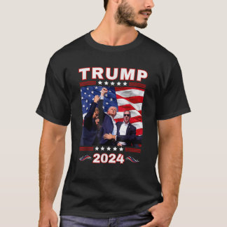 Donald Trump 2024 Ta Amerika tillbaka amerikansk F T Shirt