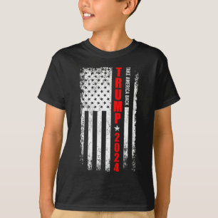 Donald Trump 2024 Ta Amerika tillbaka amerikansk F T Shirt