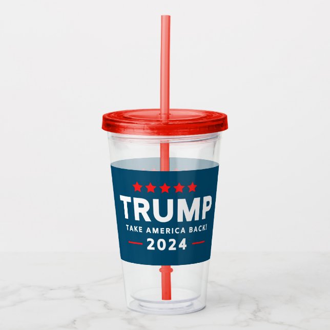 Donald Trump 2024 Ta Amerika tillbaka Take Away Mugg (Framsida)