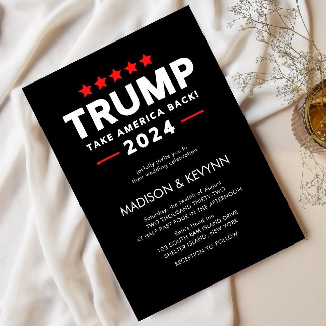 Donald Trump 2024 Ta Amerika Tillbaka Val  Inbjudningar (Skapare uppladdad)