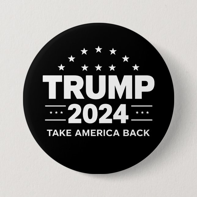 Donald Trump 2024 Ta Amerika Tillbaka Val Knapp (Framsida)