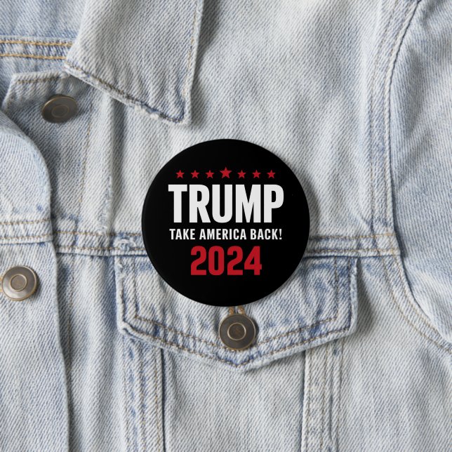 Donald Trump 2024 Ta Amerika Tillbaka Val Knapp (In Situ)