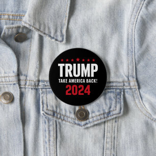 Donald Trump 2024 Ta Amerika Tillbaka Val Knapp
