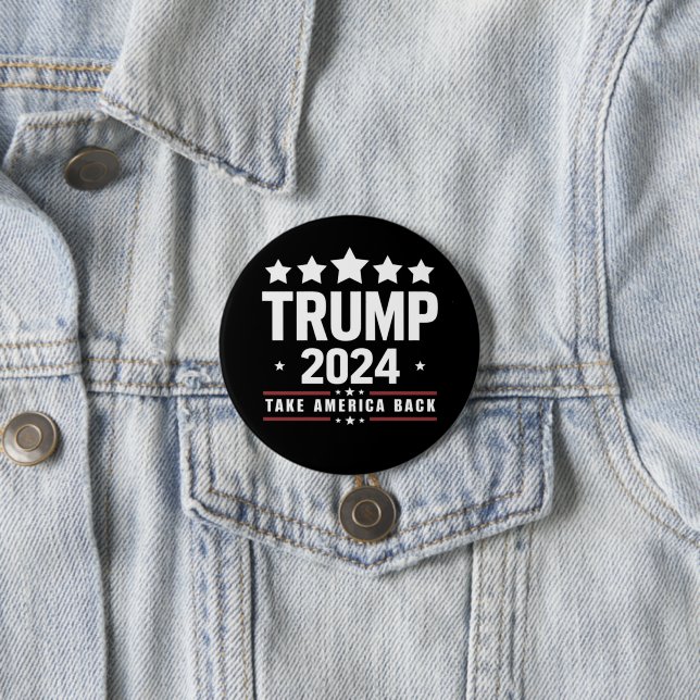 Donald Trump 2024 Ta Amerika Tillbaka Val  Knapp (In Situ)