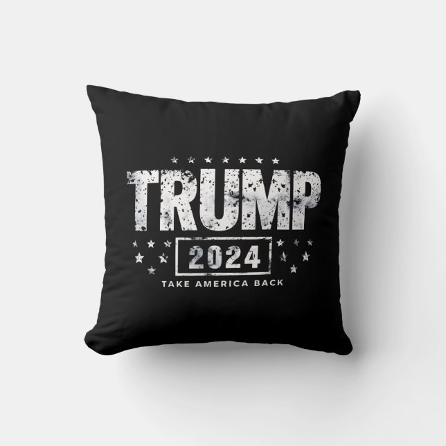 Donald Trump 2024 Ta Amerika Tillbaka Val  Kudde (Framsida)