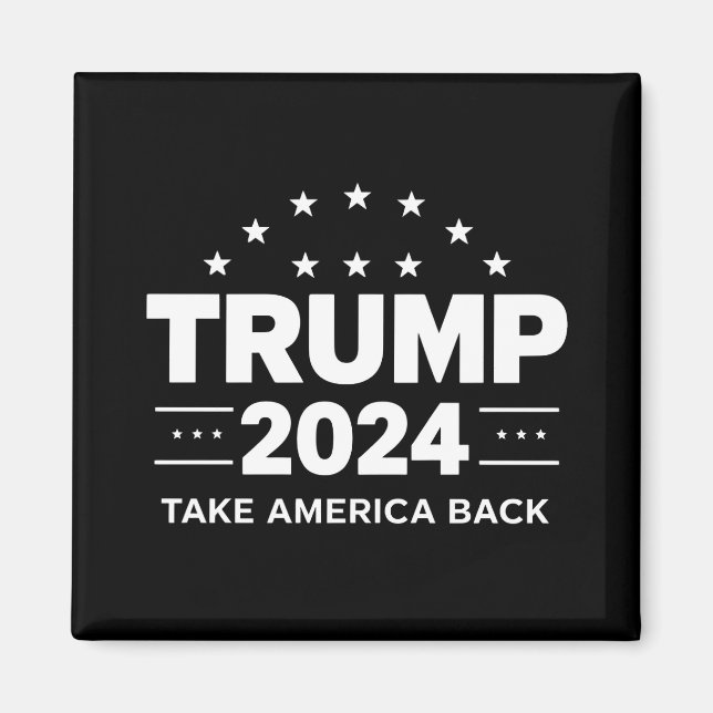 Donald Trump 2024 Ta Amerika Tillbaka Val Magnet (Framsidan)