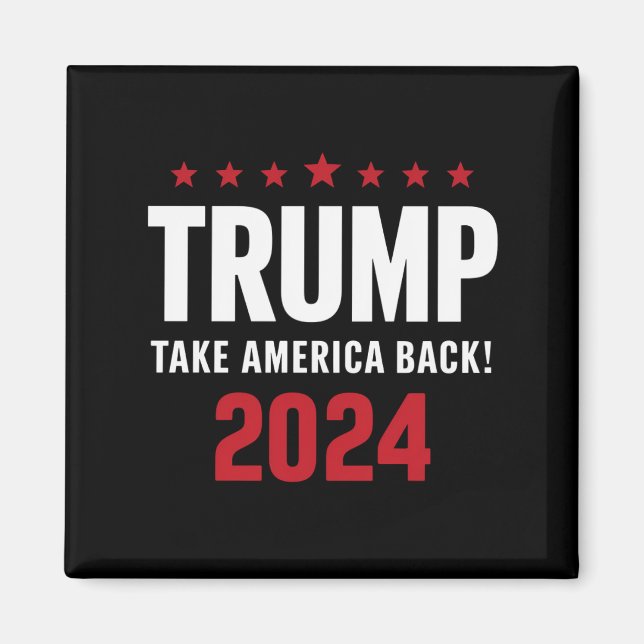 Donald Trump 2024 Ta Amerika Tillbaka Val Magnet (Framsidan)