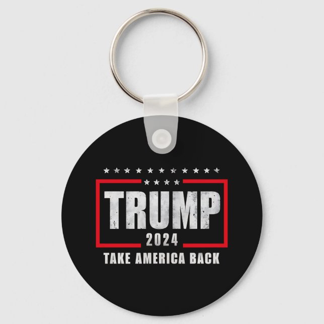 Donald Trump 2024 Ta Amerika Tillbaka Val Nyckelring (Framsida)