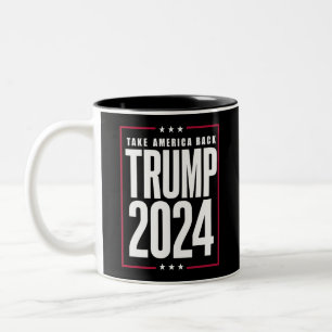 Donald Trump 2024 Ta Amerika Tillbaka Val Två-Tonad Mugg