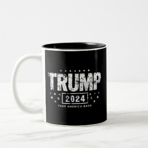 Donald Trump 2024 Ta Amerika Tillbaka Val Två-Tonad Mugg