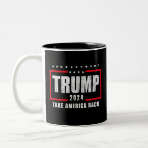 Donald Trump 2024 Ta Amerika Tillbaka Val Två-Tonad Mugg
