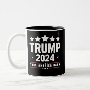 Donald Trump 2024 Ta Amerika Tillbaka Val Två-Tonad Mugg