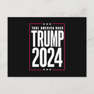 Donald Trump 2024 Ta Amerika Tillbaka Val Vykort
